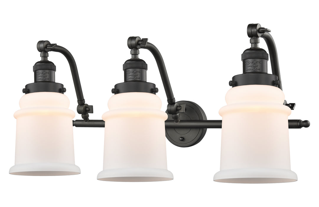 Innovations Franklin Restoration 515-3W-OB-G181 Bath Vanity Light 28 in. wide - Oil Rubbed Bronze