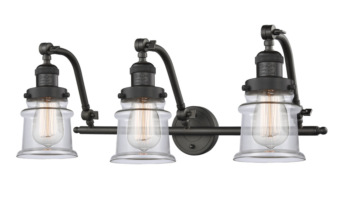 Innovations Franklin Restoration 515-3W-OB-G182S Bath Vanity Light 28 in. wide - Oil Rubbed Bronze