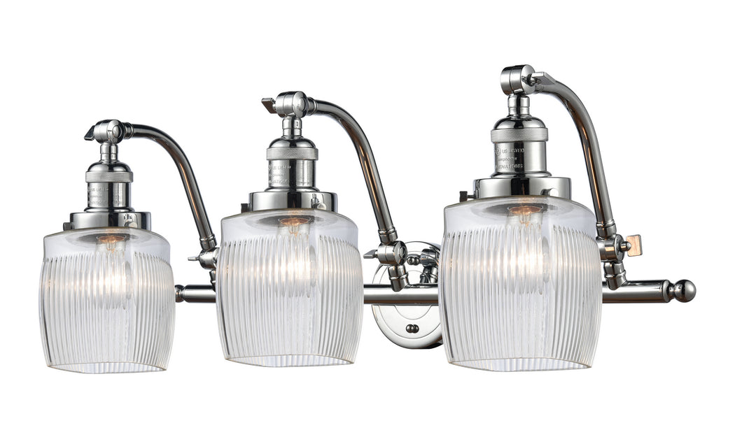 Innovations Franklin Restoration 515-3W-PC-G302 Bath Vanity Light 27 in. wide - Polished Chrome