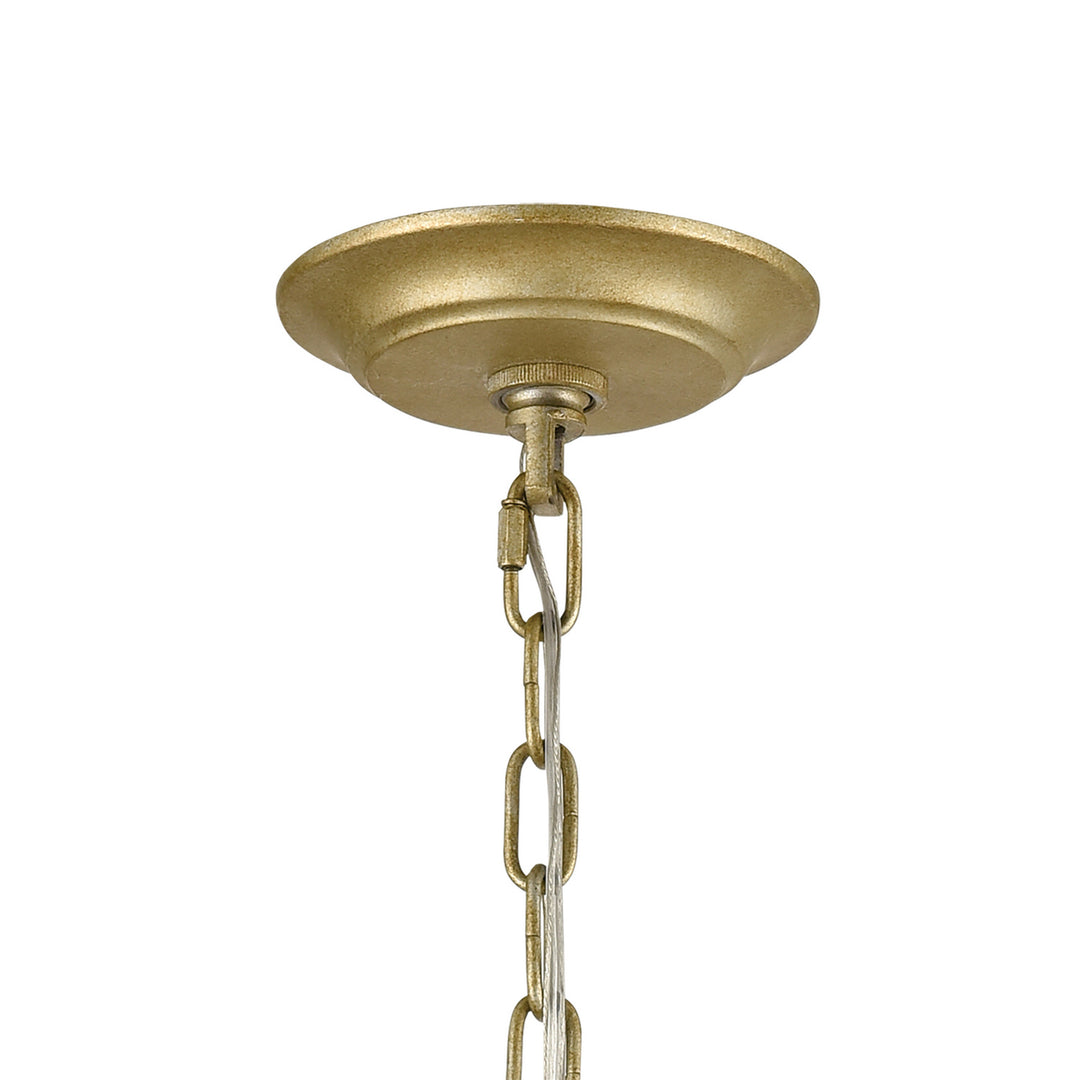Elk Loughton 33415/3 Chandelier Light - Golden Silver