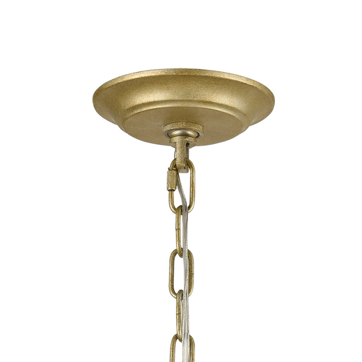 Elk Loughton 33415/3 Chandelier Light - Golden Silver