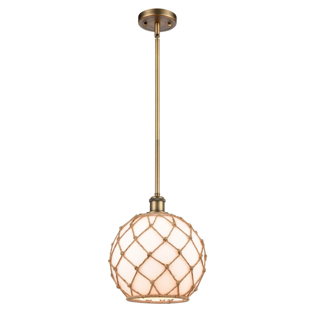 Innovations Ballston 516-1S-BB-G121-10RB Pendant Light - Brushed Brass