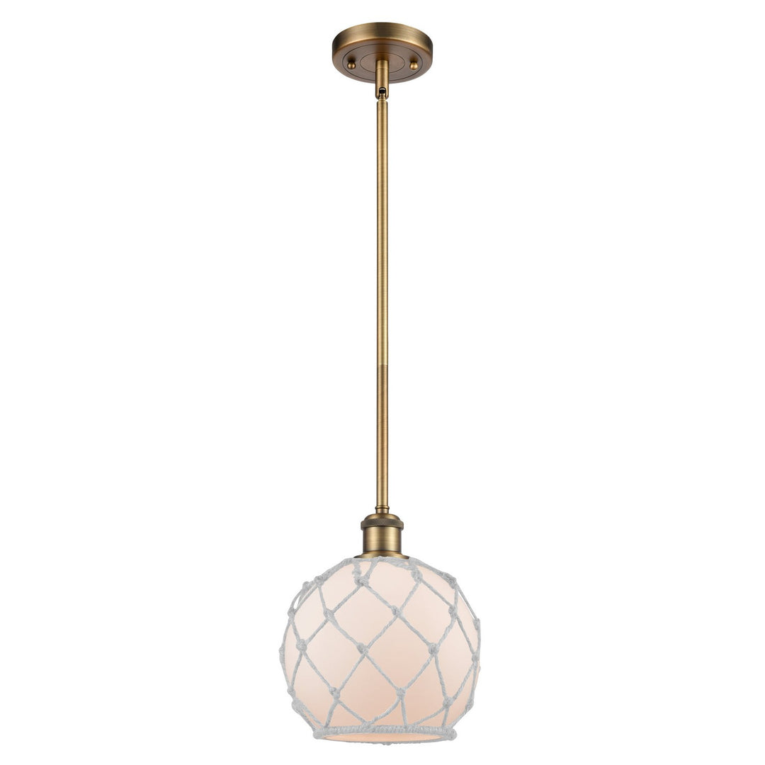 Innovations Ballston 516-1S-BB-G121-8RW Pendant Light - Brushed Brass
