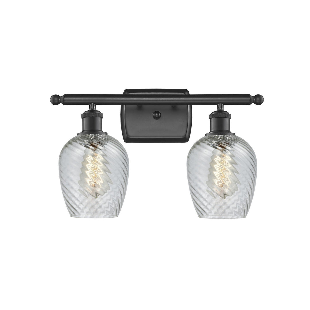 Innovations Ballston 516-2W-BK-G292 Bath Vanity Light 16 in. wide - Matte Black