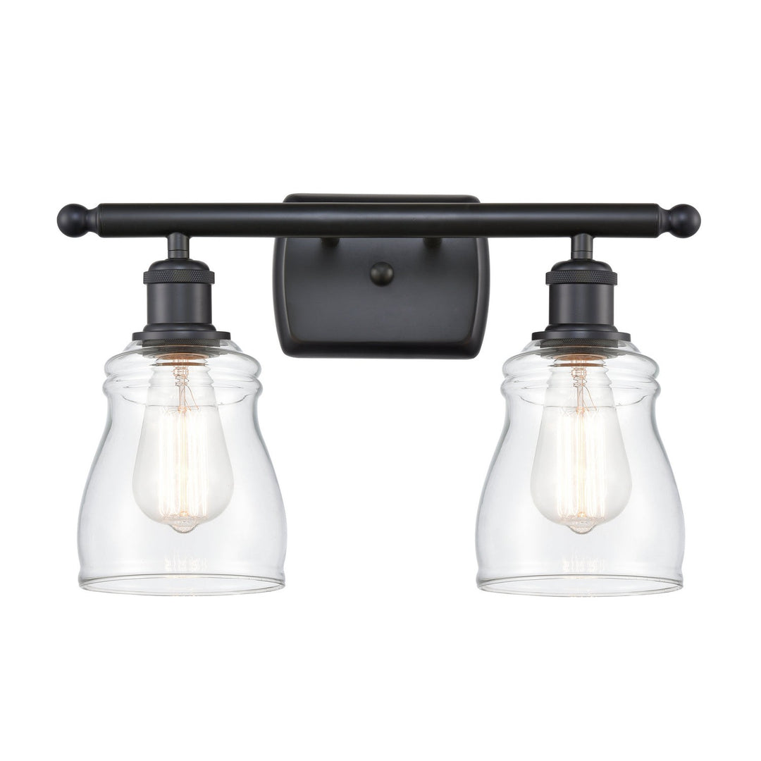Innovations Ballston 516-2W-BK-G392 Bath Vanity Light 16 in. wide - Matte Black