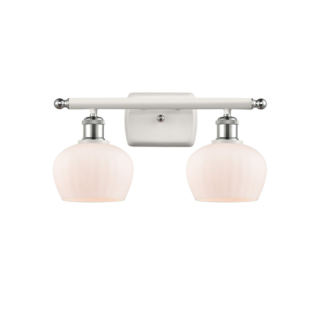Innovations Ballston 516-2W-WPC-G91 Bath Vanity Light 16 in. wide - White and Polished Chrome