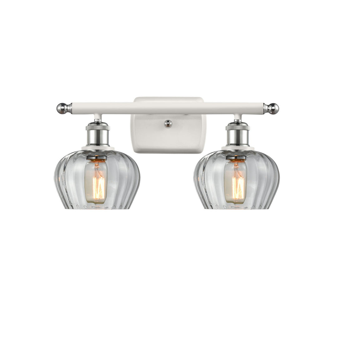 Innovations Ballston 516-2W-WPC-G92 Bath Vanity Light 16 in. wide - White and Polished Chrome