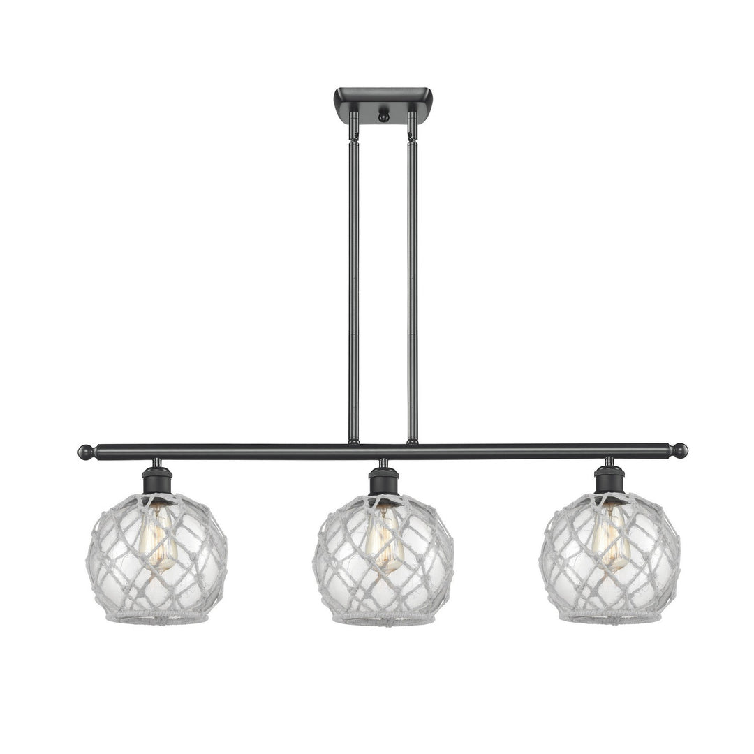 Innovations Ballston 516-3I-BK-G122-8RW Pendant Light - Matte Black