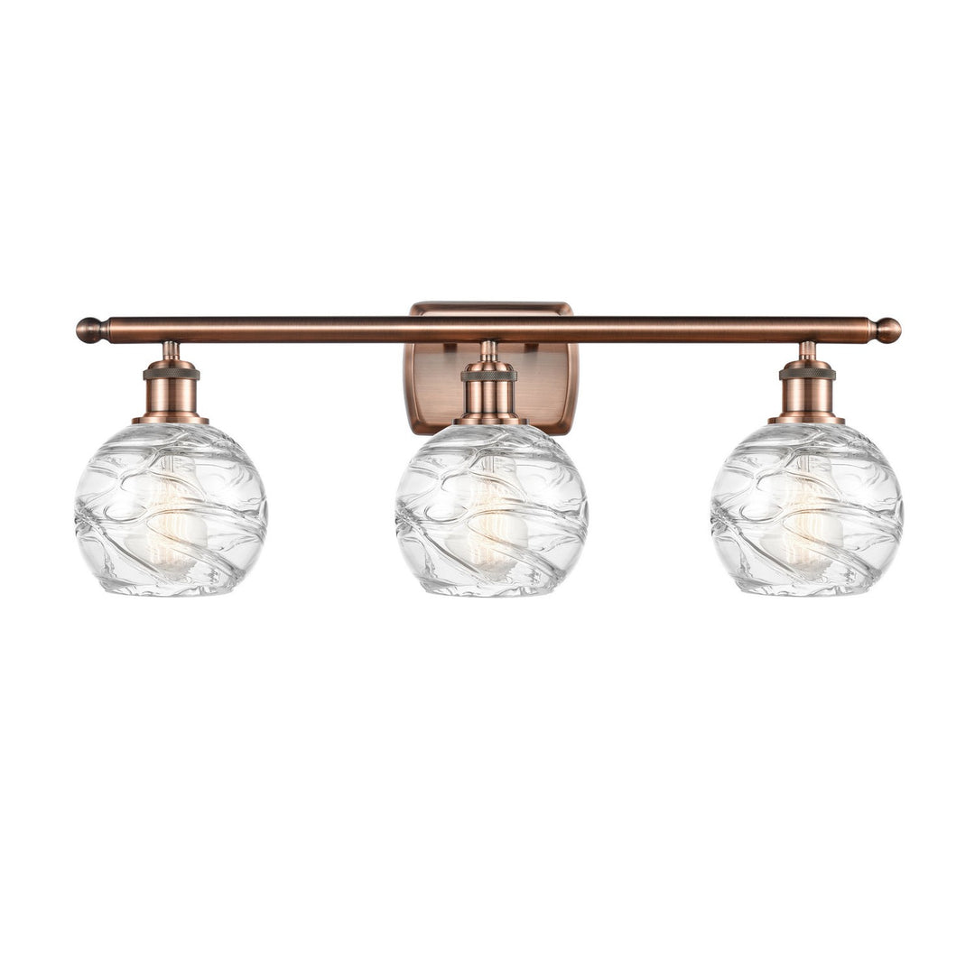 Innovations Ballston 516-3W-AC-G1213-6 Bath Vanity Light 26 in. wide - Antique Copper