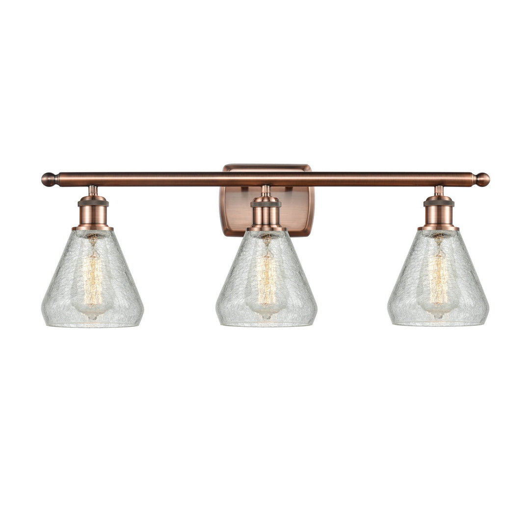 Innovations Ballston 516-3W-AC-G275 Bath Vanity Light 26 in. wide - Antique Copper
