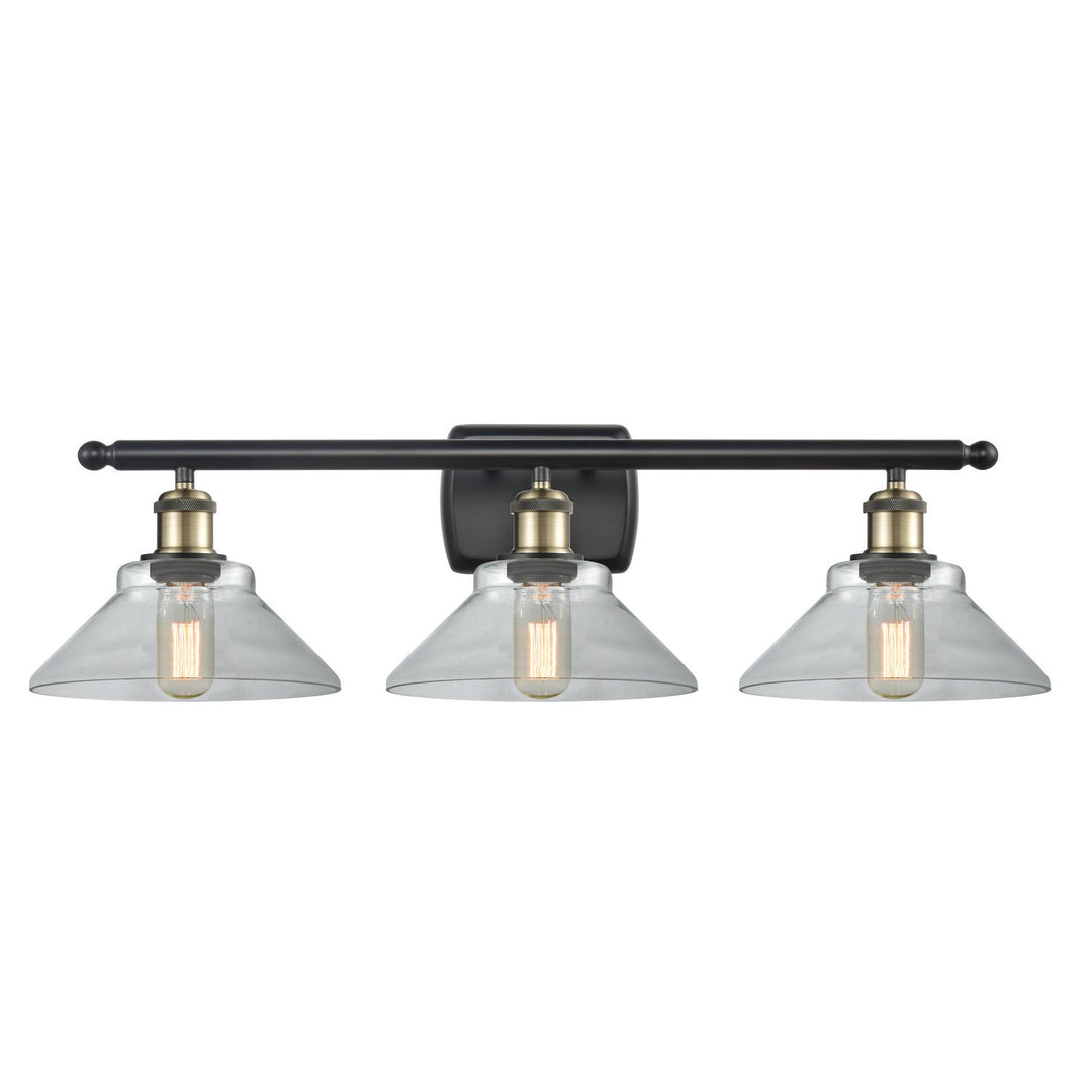 Innovations Ballston 516-3W-BAB-G132 Bath Vanity Light 26 in. wide - Black Antique Brass