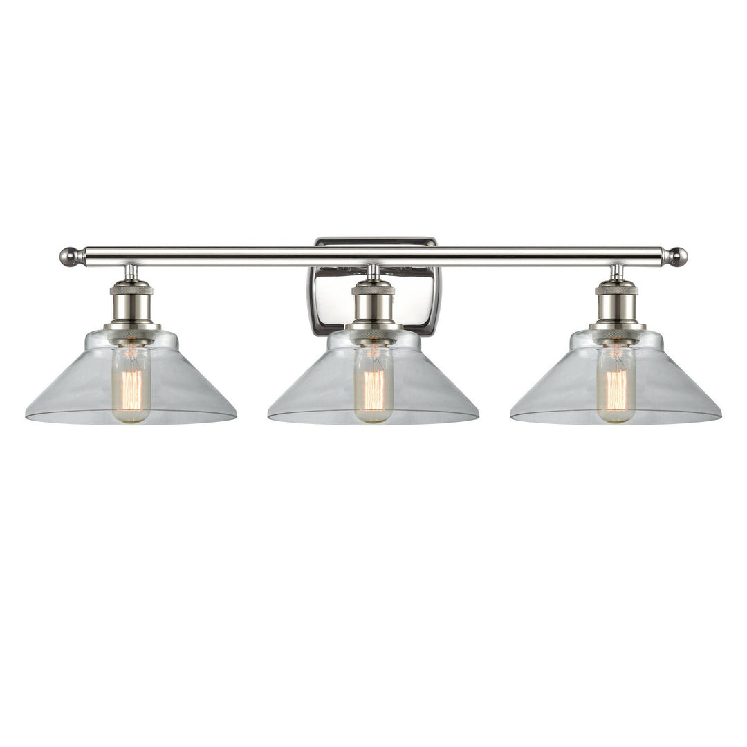 Innovations Ballston 516-3W-PN-G132 Bath Vanity Light 26 in. wide - Polished Nickel