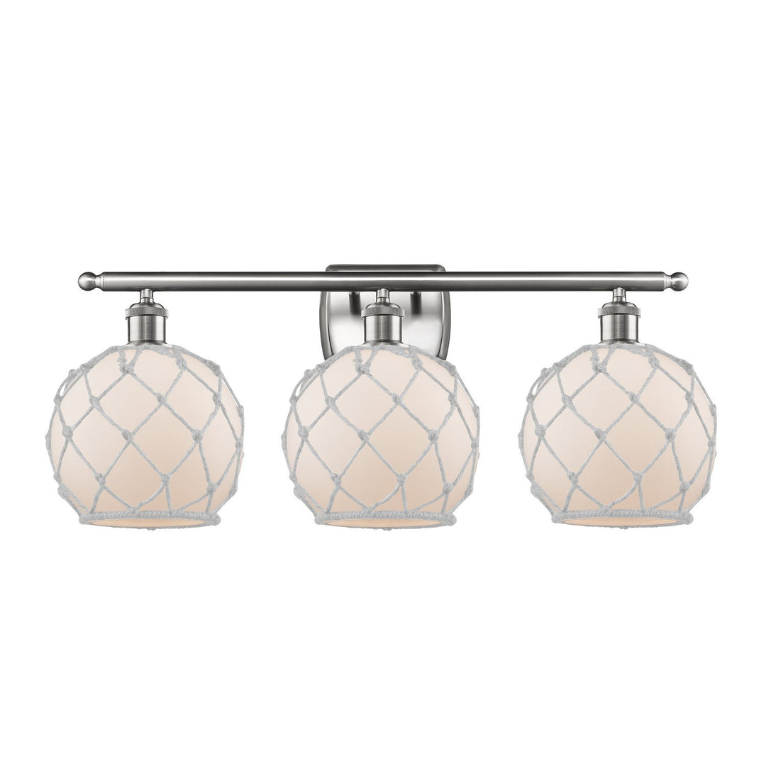 Innovations Ballston 516-3W-SN-G121-8RW Bath Vanity Light 26 in. wide - Brushed Satin Nickel