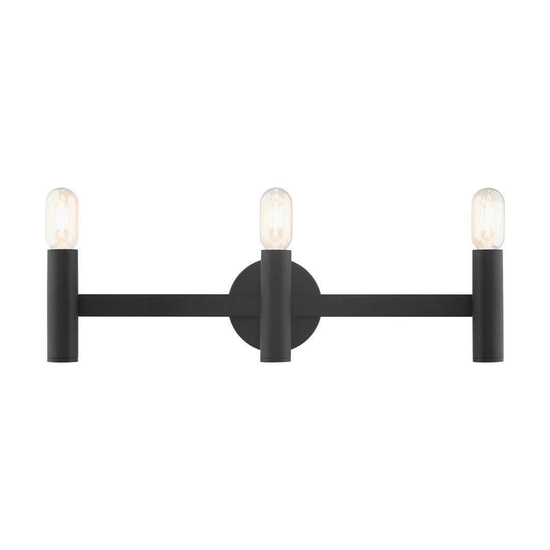 Livex Copenhagen 10343-04 Bath Vanity Light 24 in. wide - Black