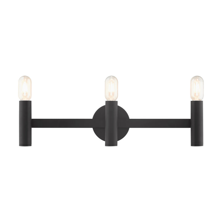 Livex Copenhagen 10343-04 Bath Vanity Light 24 in. wide - Black