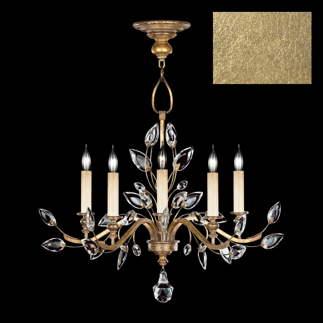Fine Art Crystal Laurel 753040-SF3 Chandelier Light - Gold Leaf