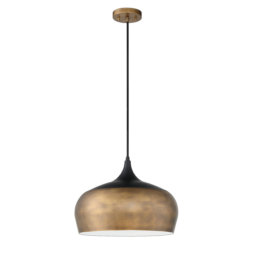 Kendal Orian Grande PF135-BRS/BLK Pendant Light - Brass & Black