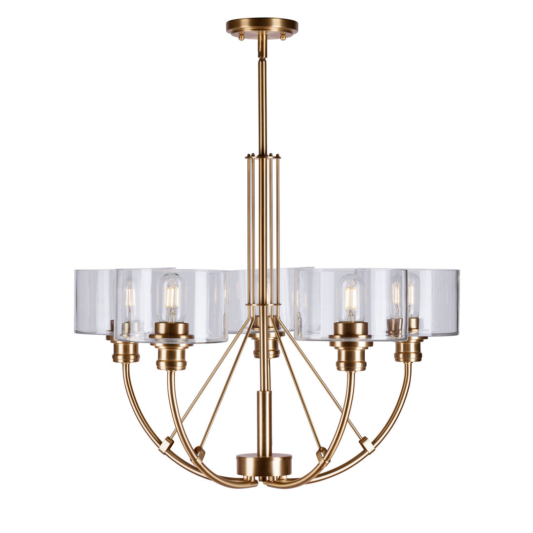 Forte Zane 2748-05-12 Chandelier Light - Soft Gold
