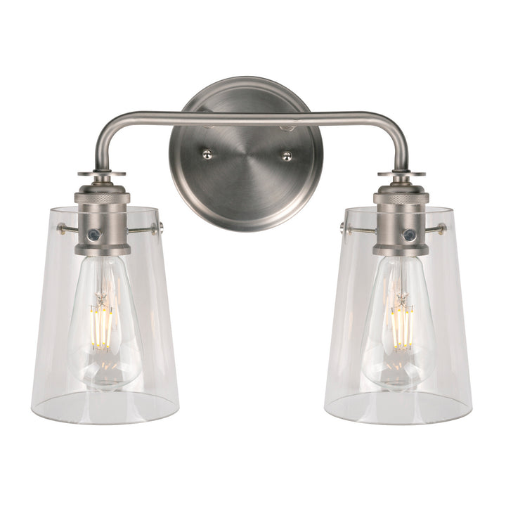 Forte Ronna 5118-02-55 Bath Vanity Light 15 in. wide - Brushed Nickel