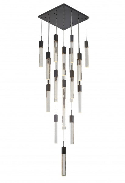 Bethel International ADS05C25B Chandelier Light - Matte Black