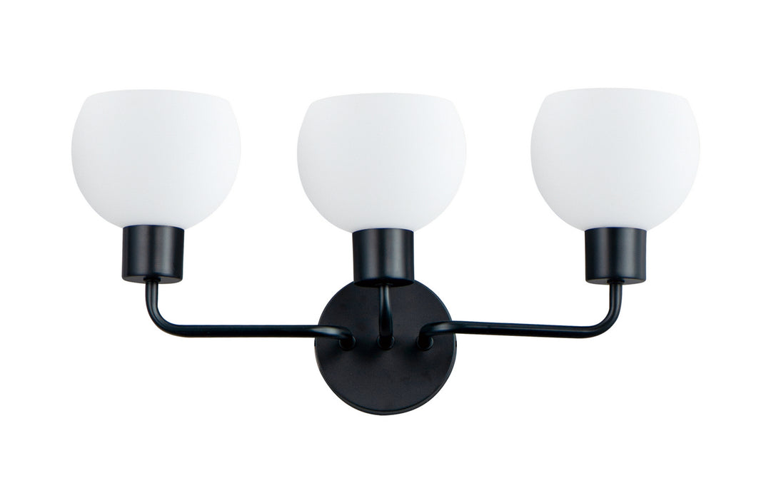 Maxim Coraline 11273SWBK Bath Vanity Light 22 in. wide - Black