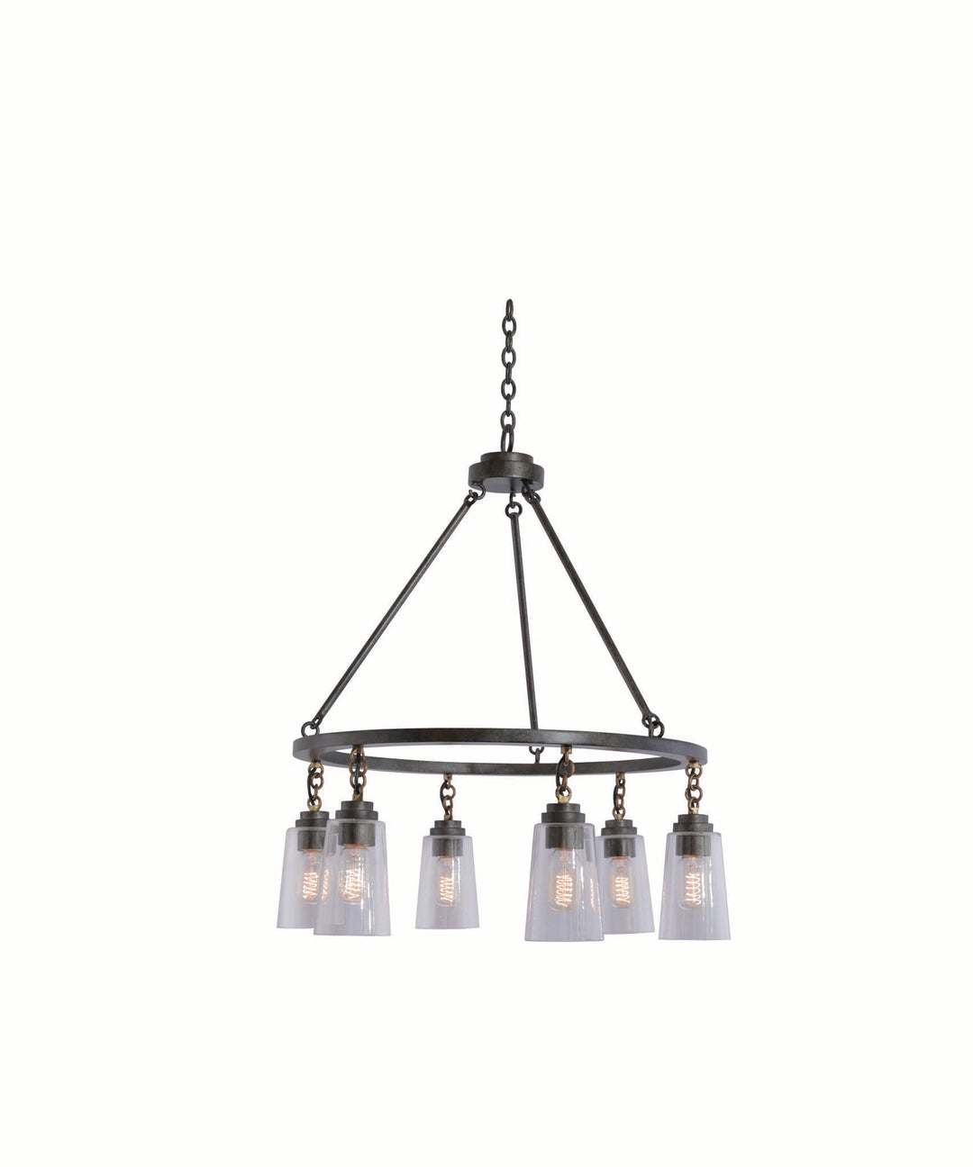 Kalco Dillon 504952MI Chandelier Light - Milled Iron
