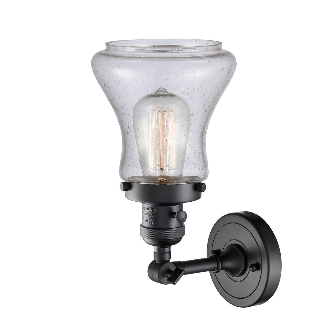 Innovations Franklin Restoration 203SW-BK-G194 Wall Sconce Light - Matte Black