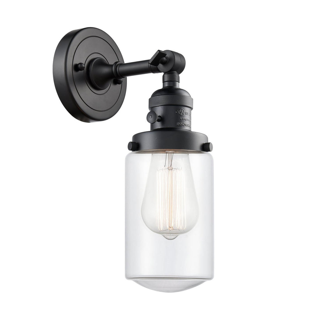 Innovations Franklin Restoration 203SW-BK-G312 Wall Sconce Light - Matte Black