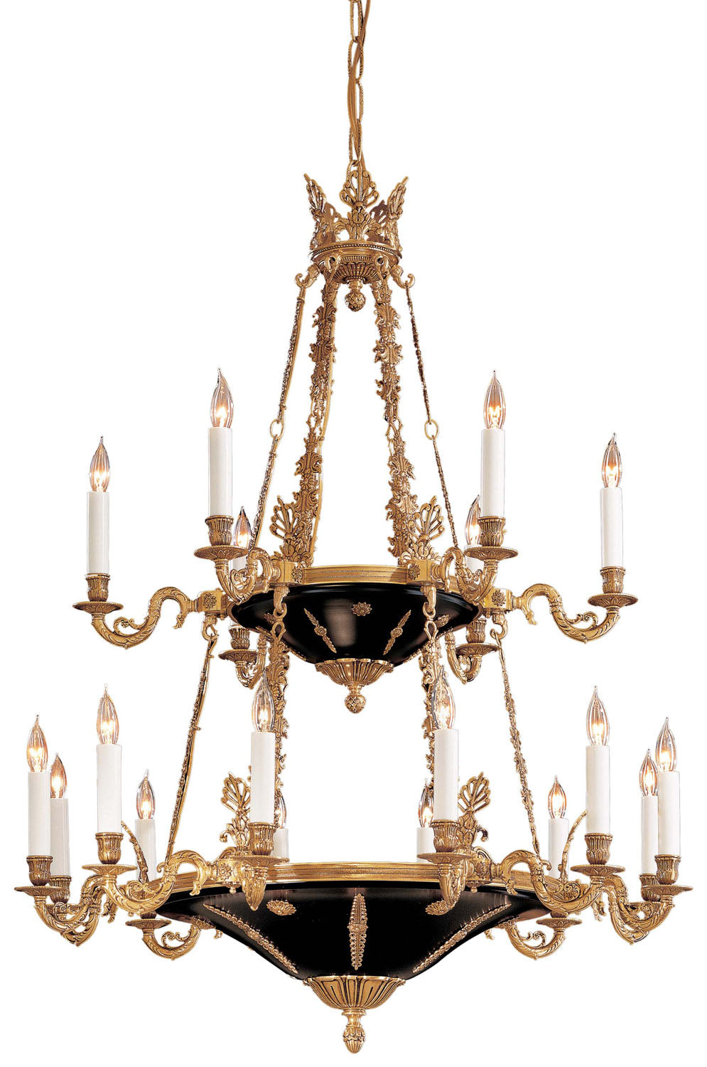 Metropolitan Metropolitan N850220 Chandelier Light - Dore Gold W/ Black Accents