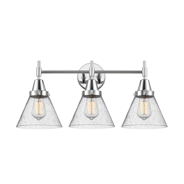 Innovations Caden 447-3W-PC-G44 Bath Vanity Light 26 in. wide - Polished Chrome