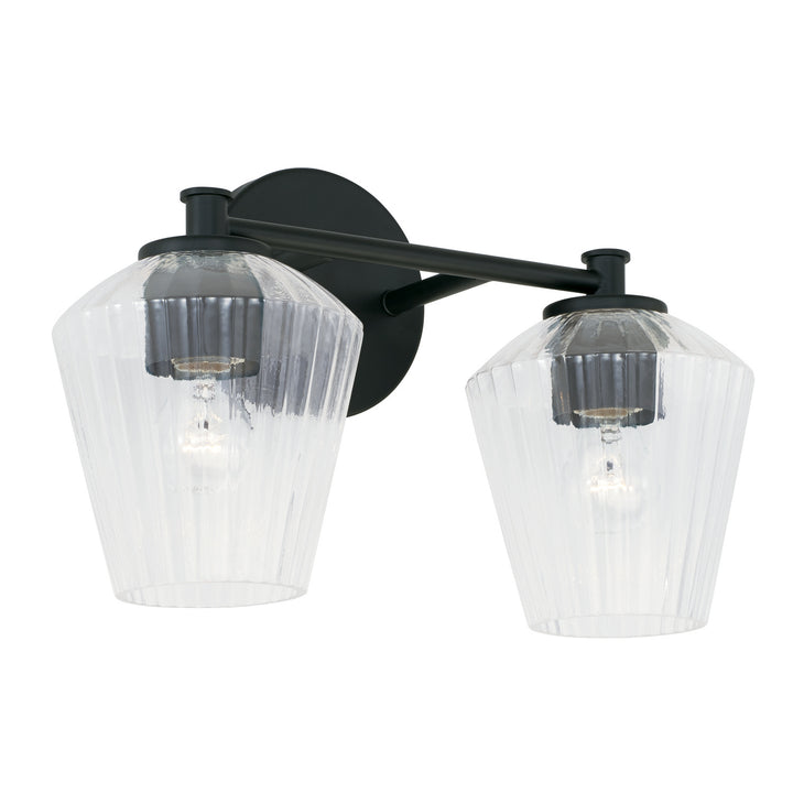Capital Beau 141421MB-507 Bath Vanity Light 15 in. wide - Matte Black