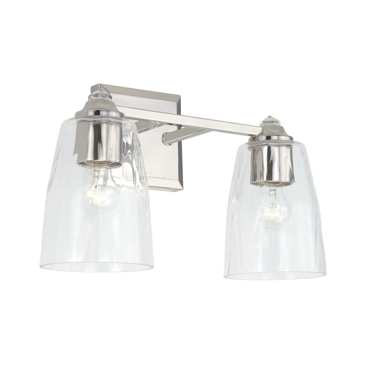 Capital Laurent 141821PN-509 Bath Vanity Light 15 in. wide - Polished Nickel