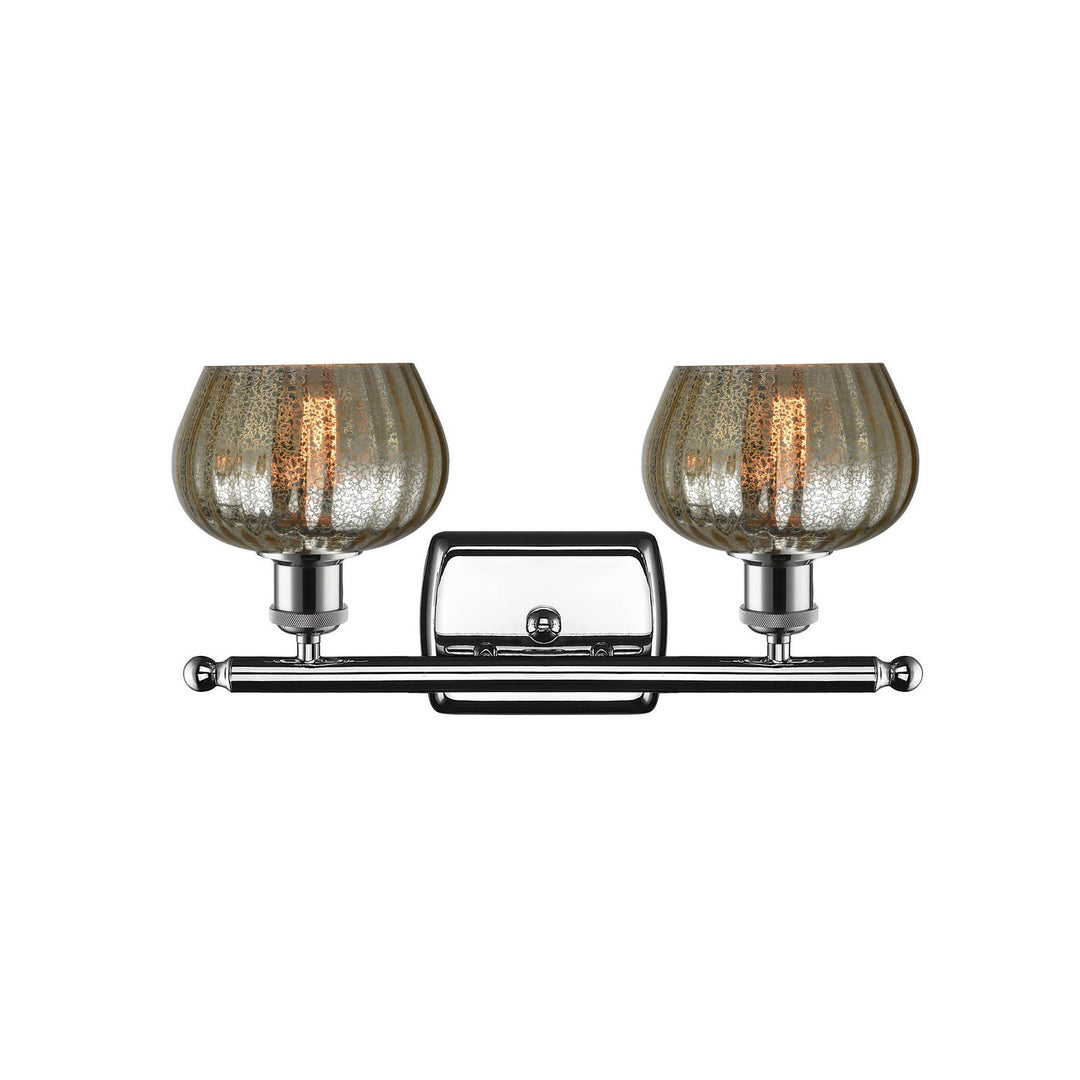 Innovations Ballston 516-2W-PC-G96-LED Bath Vanity Light 16 in. wide - Polished Chrome