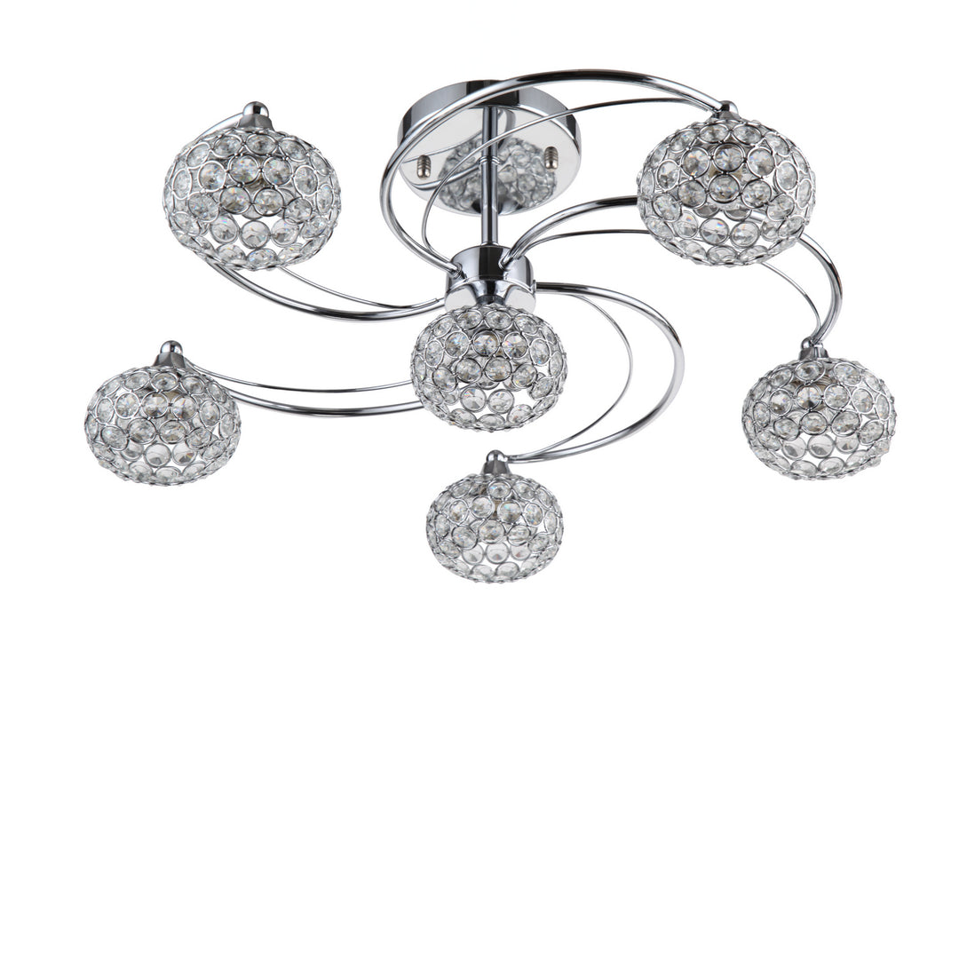 Zeev Kent SF50005-6-CH Ceiling Light - Chrome