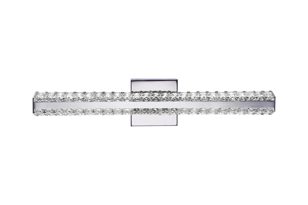 Zeev Gemini WS70016-LED-CH-D Bath Vanity Light 24 in. wide - Chrome