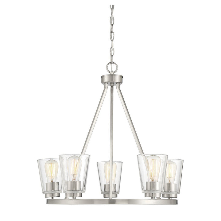 Savoy House Calhoun 1-1021-5-SN Chandelier Light - Satin Nickel