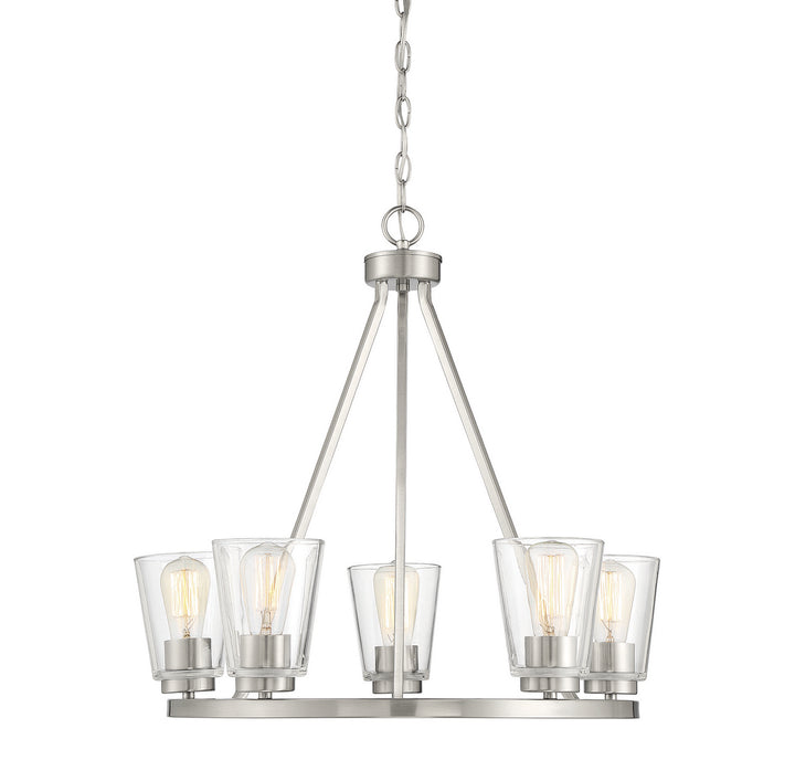 Savoy House Calhoun 1-1021-5-SN Chandelier Light - Satin Nickel