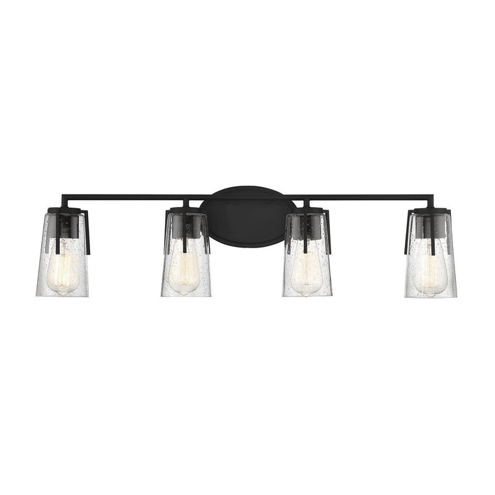 Savoy House Sacremento 8-7045-4-BK Bath Vanity Light 32 in. wide - Black
