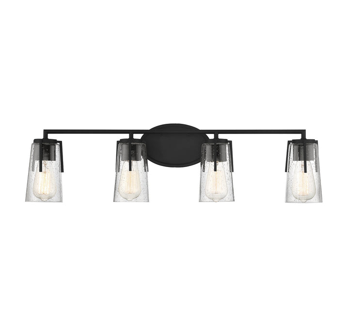 Savoy House Sacremento 8-7045-4-BK Bath Vanity Light 32 in. wide - Black