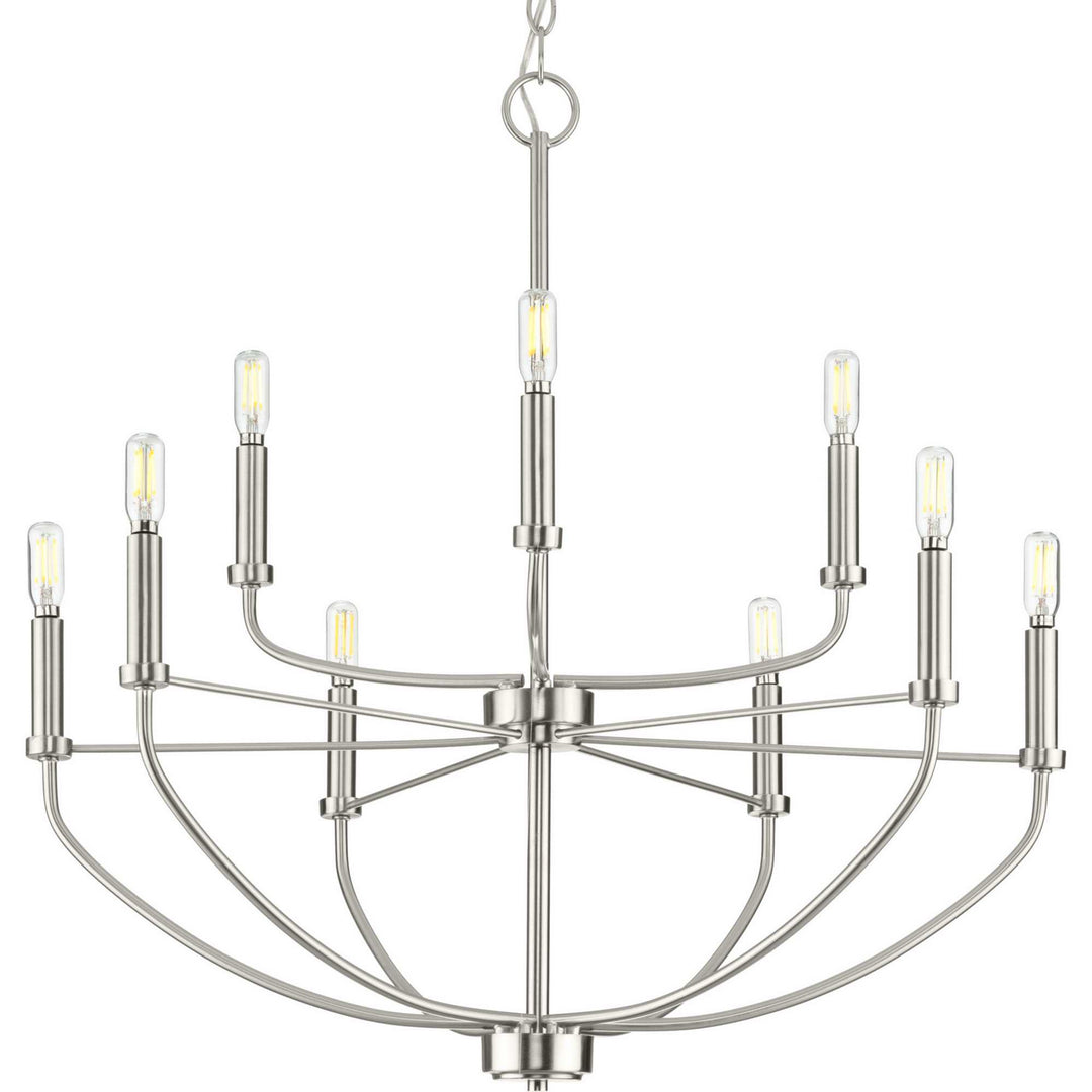 Progress Leyden P400228-009 Chandelier Light - Brushed Nickel