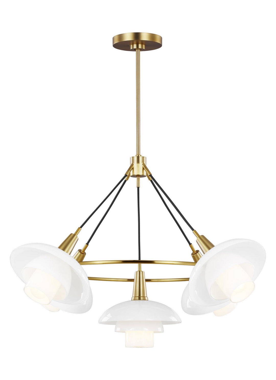 Visual Comfort Studio Rossie EC1235BBS Chandelier Light - Burnished Brass