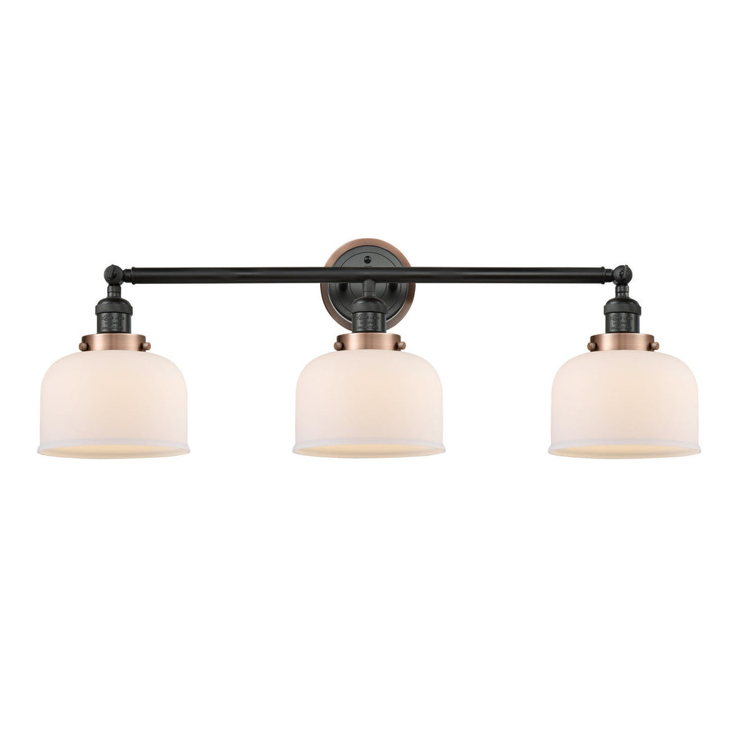 Innovations Franklin Restoration 205BK-BPAC-HRAC-G71 Bath Vanity Light 32 in. wide - Matte Black