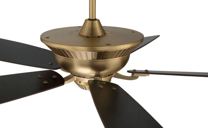Craftmade Forum FRM52SB5 Ceiling Fan 52 - Satin Brass, Black Walnut/Walnut/