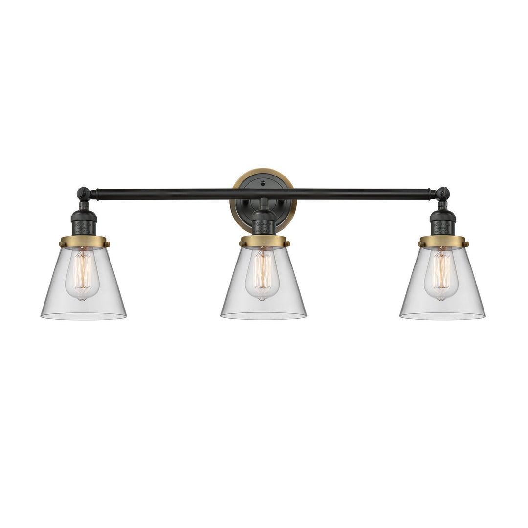 Innovations Franklin Restoration 205BK-BPBB-HRBB-G62 Bath Vanity Light 30 in. wide - Matte Black