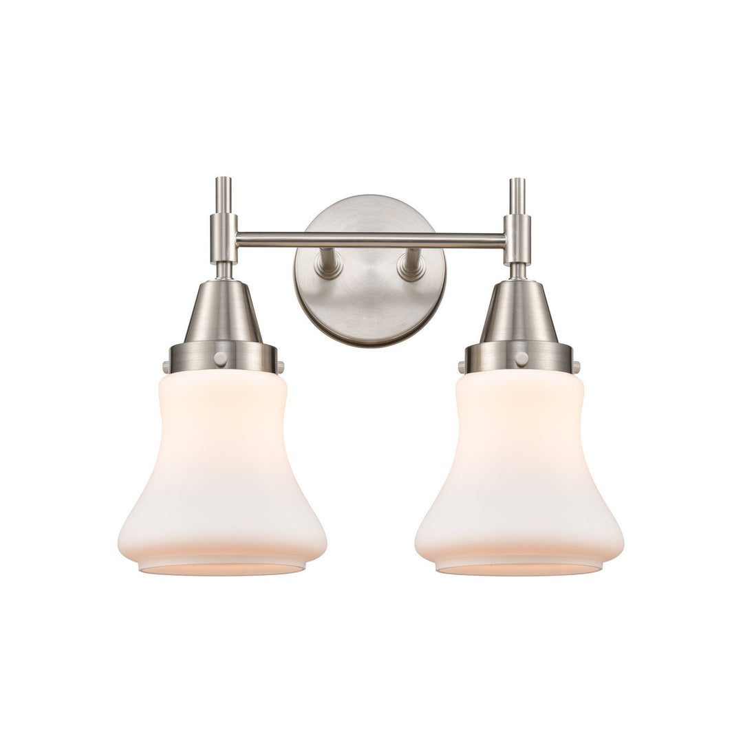 Innovations Caden 447-2W-SN-G191 Bath Vanity Light 15 in. wide - Satin Nickel