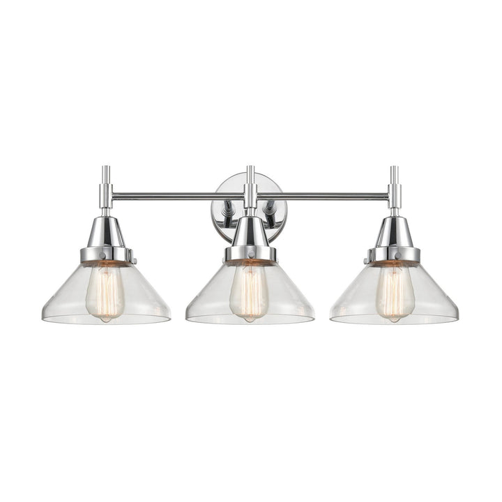 Innovations Caden 447-3W-PC-CL-LED Bath Vanity Light 26 in. wide - Polished Chrome