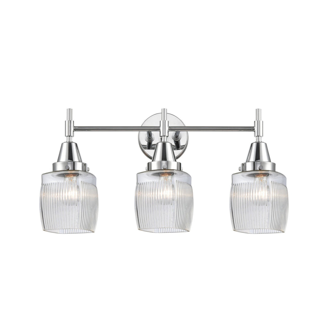 Innovations Caden 447-3W-PC-G302 Bath Vanity Light 24 in. wide - Polished Chrome