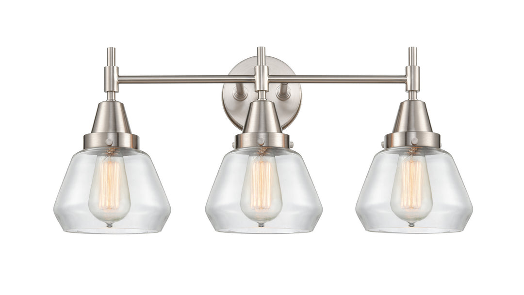 Innovations Caden 447-3W-SN-G172 Bath Vanity Light 25 in. wide - Satin Nickel