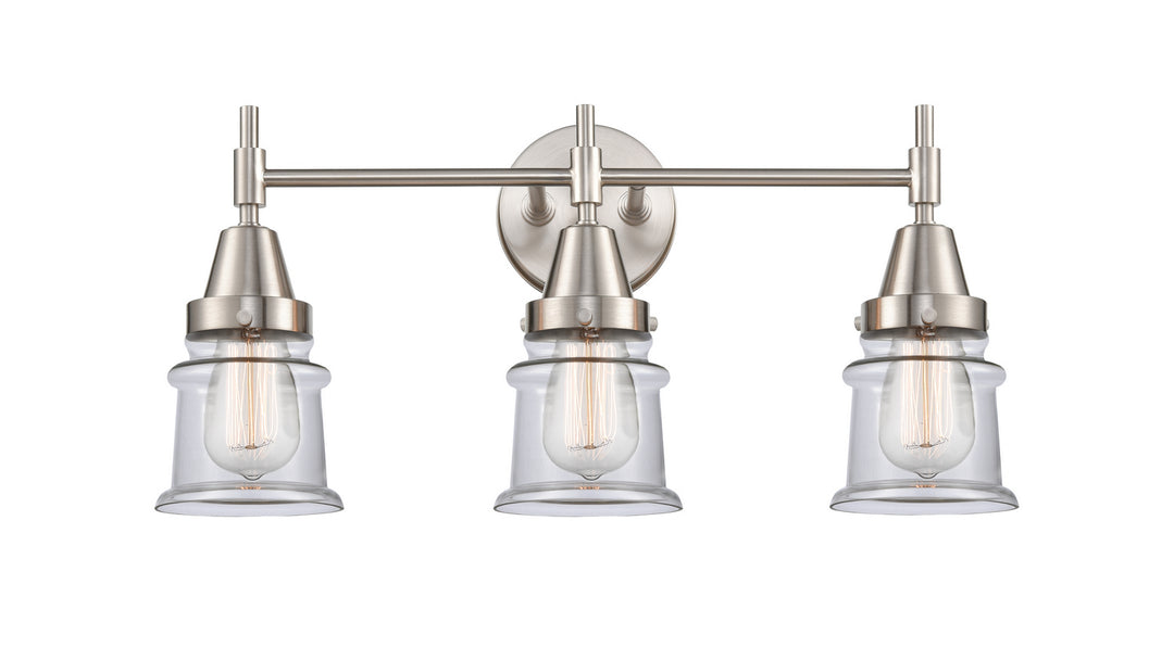 Innovations Caden 447-3W-SN-G182S Bath Vanity Light 24 in. wide - Satin Nickel
