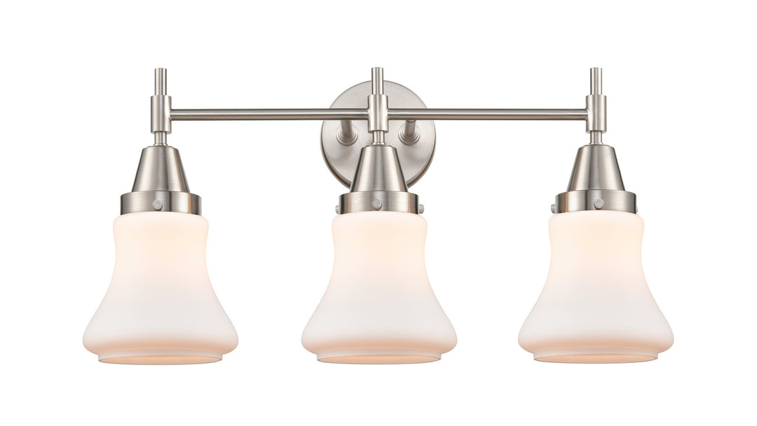 Innovations Caden 447-3W-SN-G191 Bath Vanity Light 24 in. wide - Satin Nickel